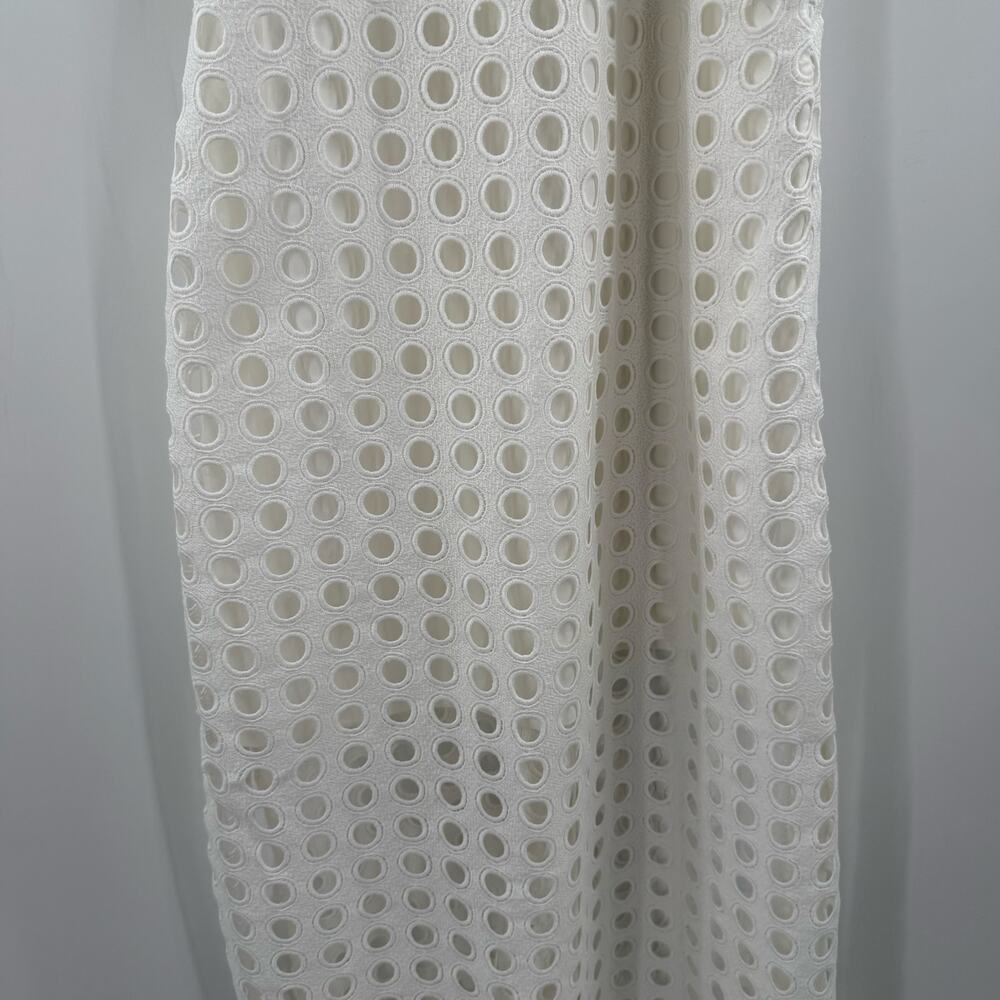 VINEET BAHL Anthropologie Dress SZ Petite Medium NWT Eyelet Halter Bridal White - Picture 11 of 16